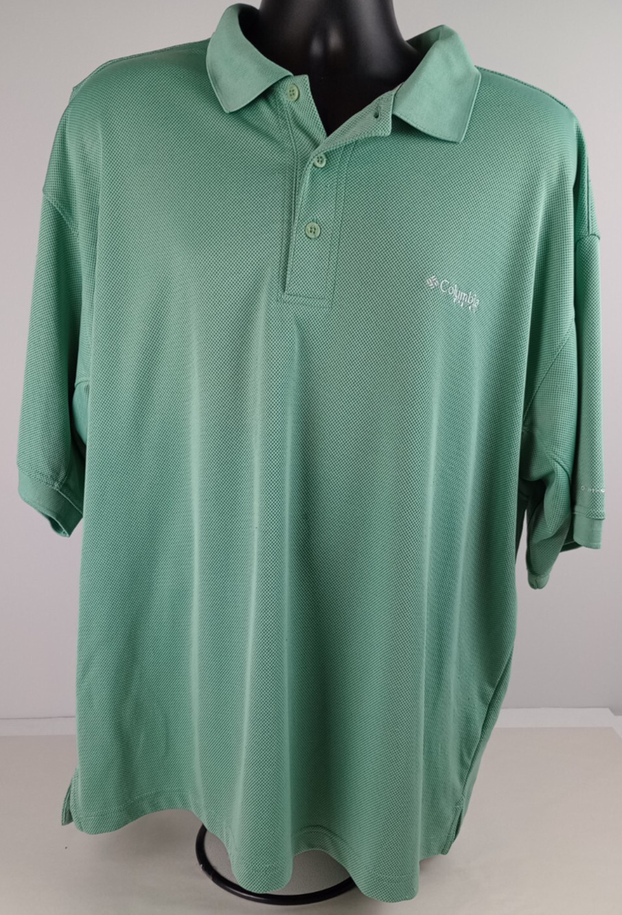 Columbia PFG Men's Size XL Sage Green Vented Back Polo Shirt